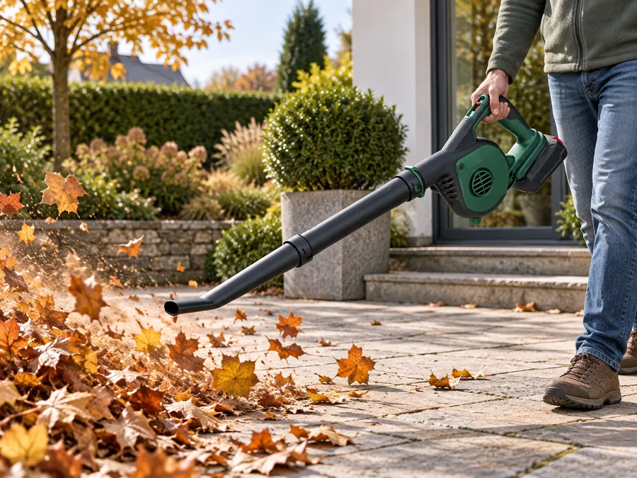 Compact cordless leaf blower