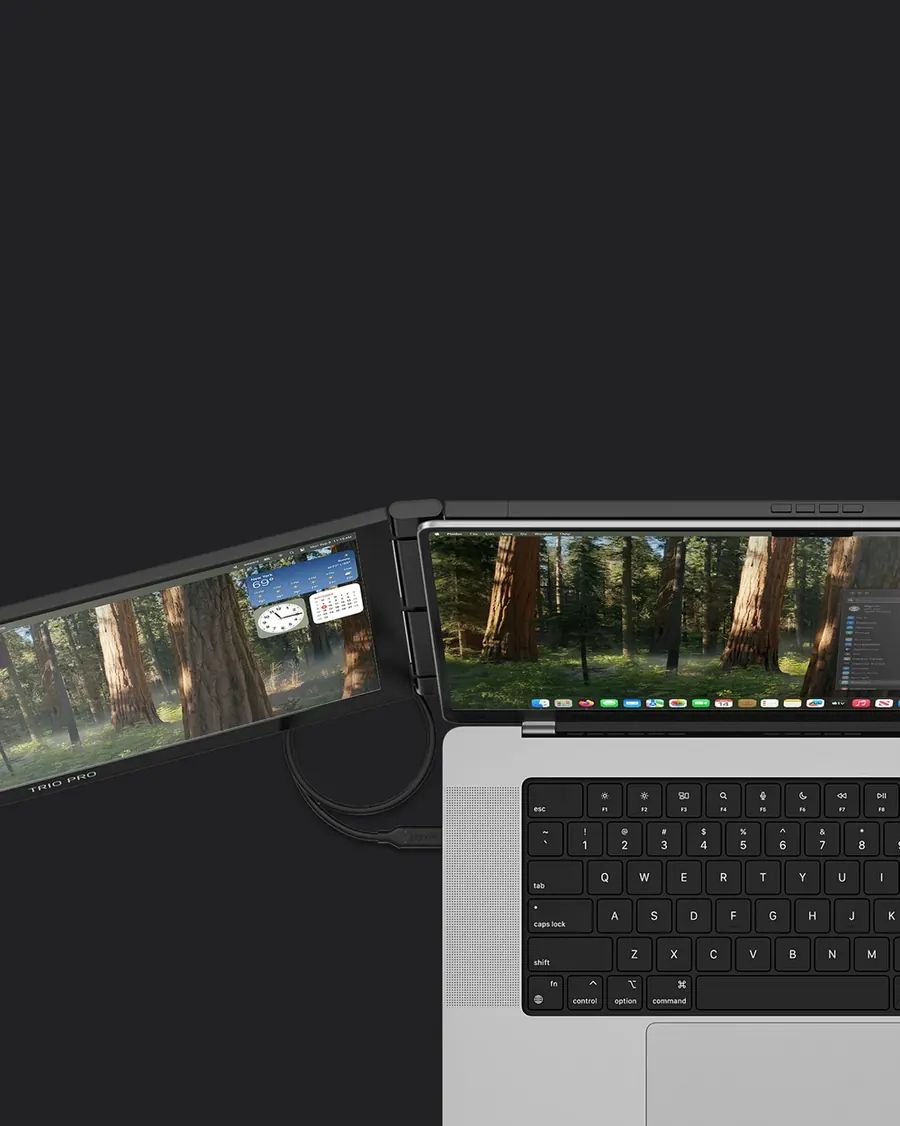 Single USB-C cable setup