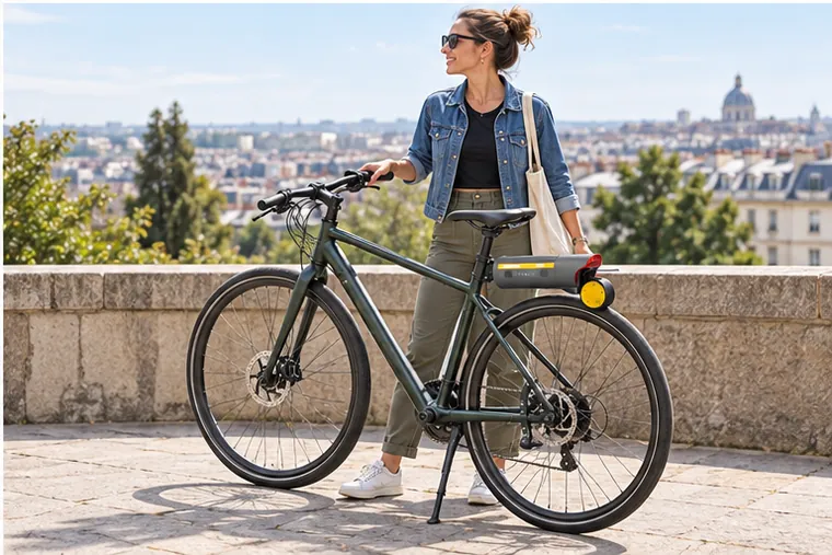 Standby mode regular bicycle scene
