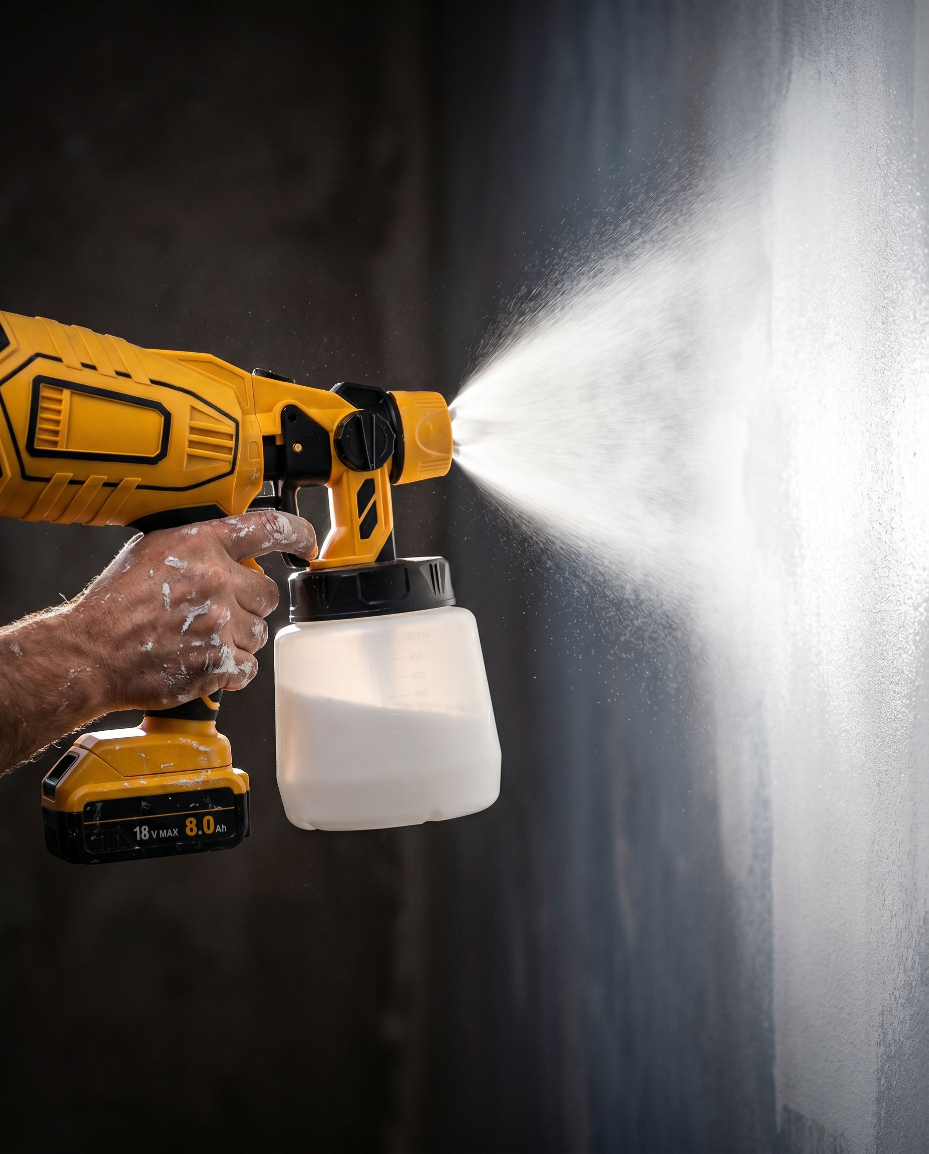 Compatible 18V Cordless Paint Sprayer – Lightweight, High-Precision HVLP