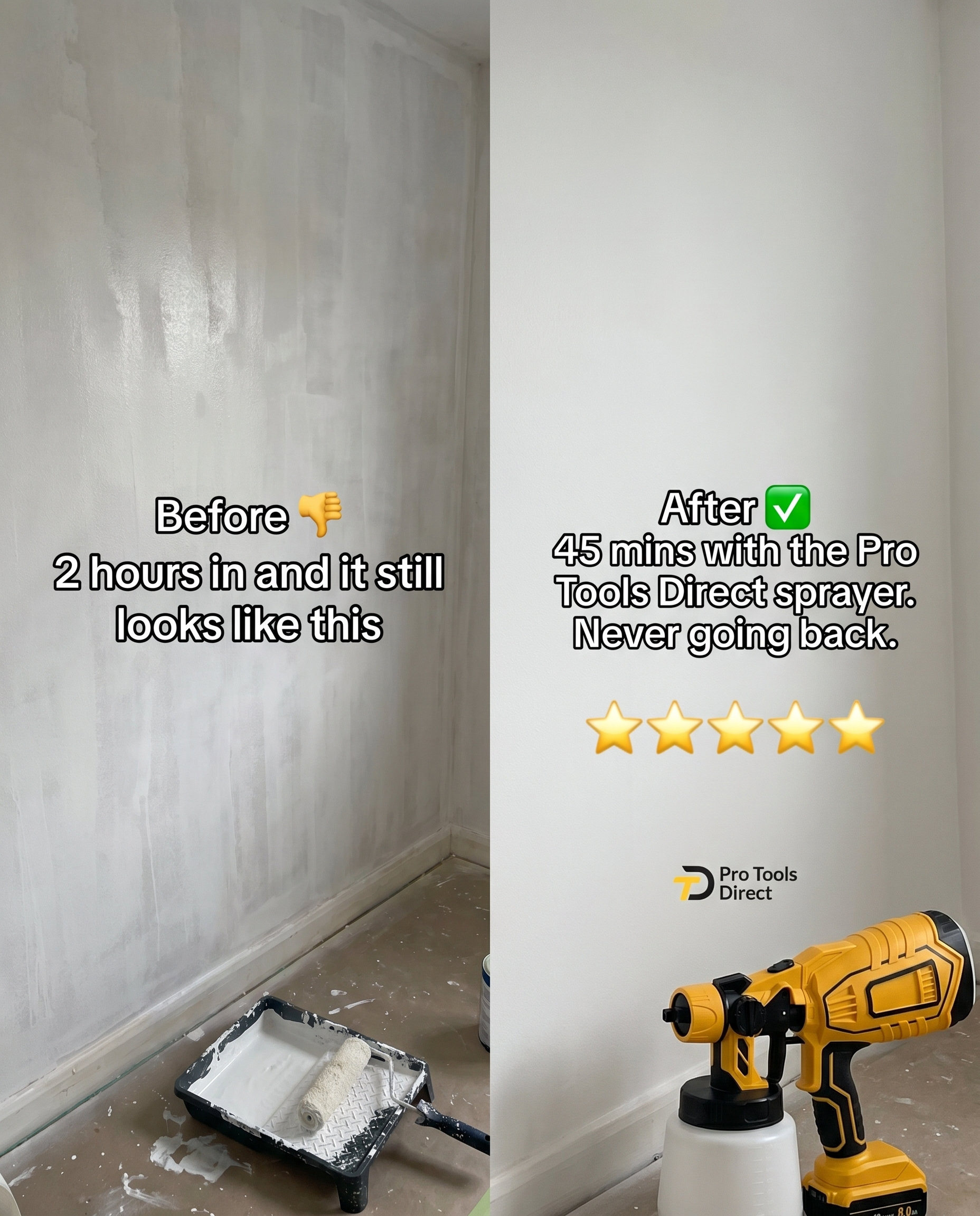 Compatible 18V Cordless Paint Sprayer – Lightweight, High-Precision HVLP