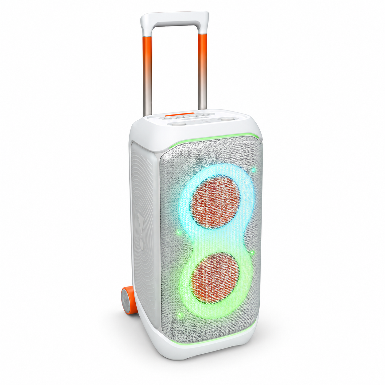 White portable party speaker