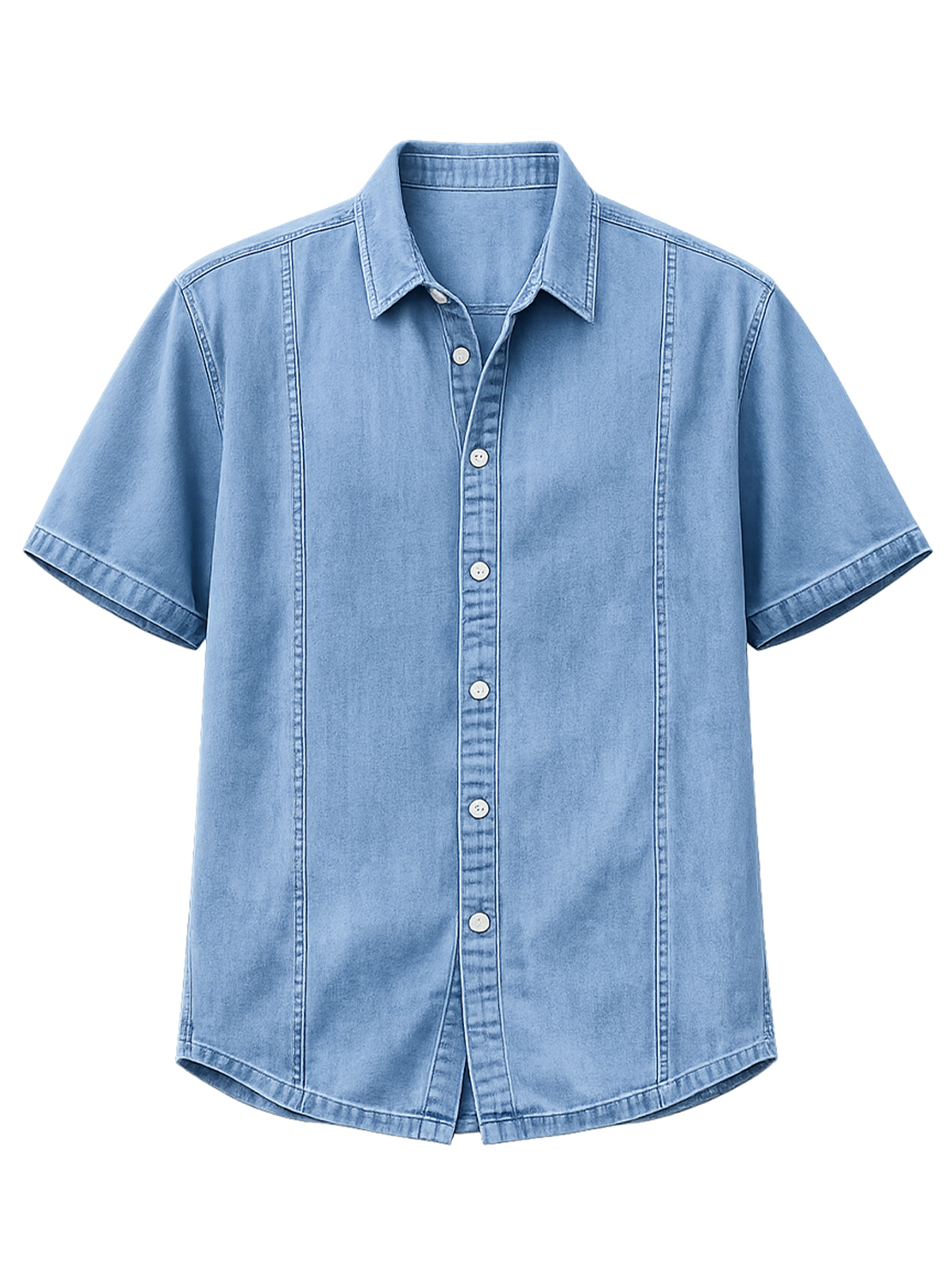 Chemise décontractée et confortable à manches courtes pour homme au design déstructuré