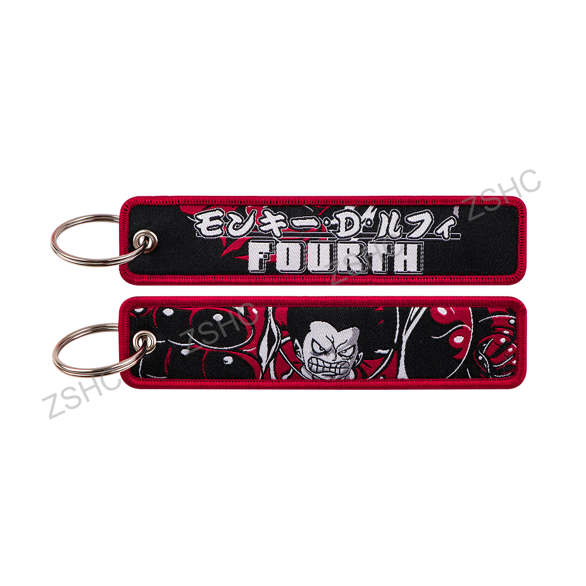 Custom Polyester Embroidery Keychain – Printed Fabric Key Strap Wholesale