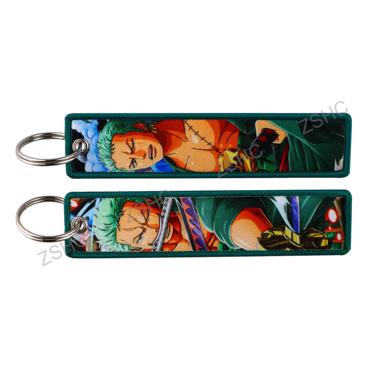 Custom Polyester Embroidery Keychain – Printed Fabric Key Strap Wholesale