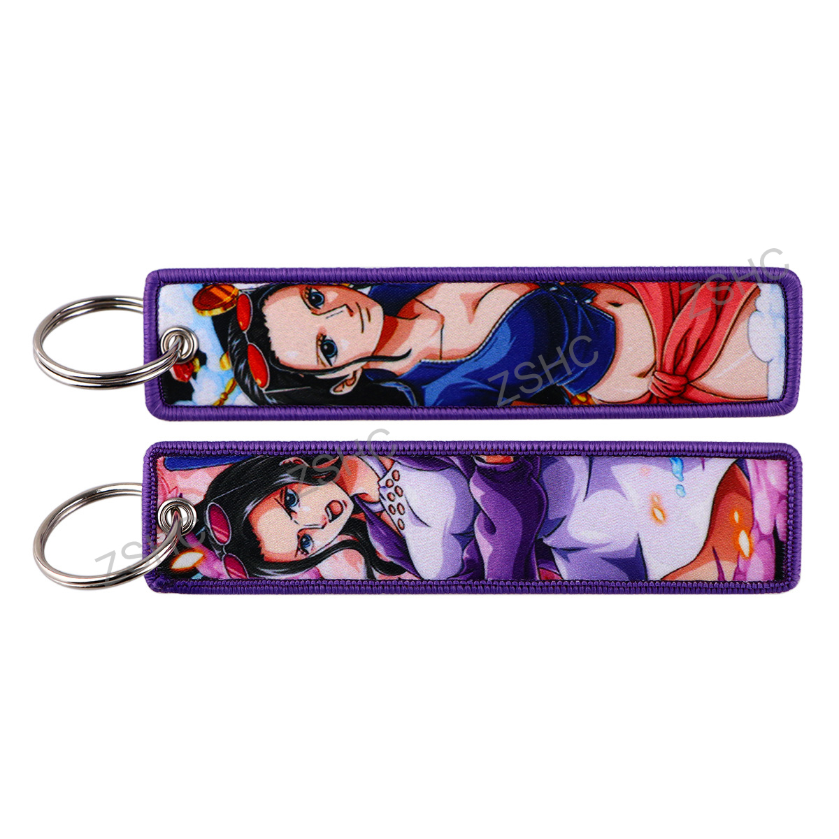 Custom Polyester Embroidery Keychain – Printed Fabric Key Strap Wholesale
