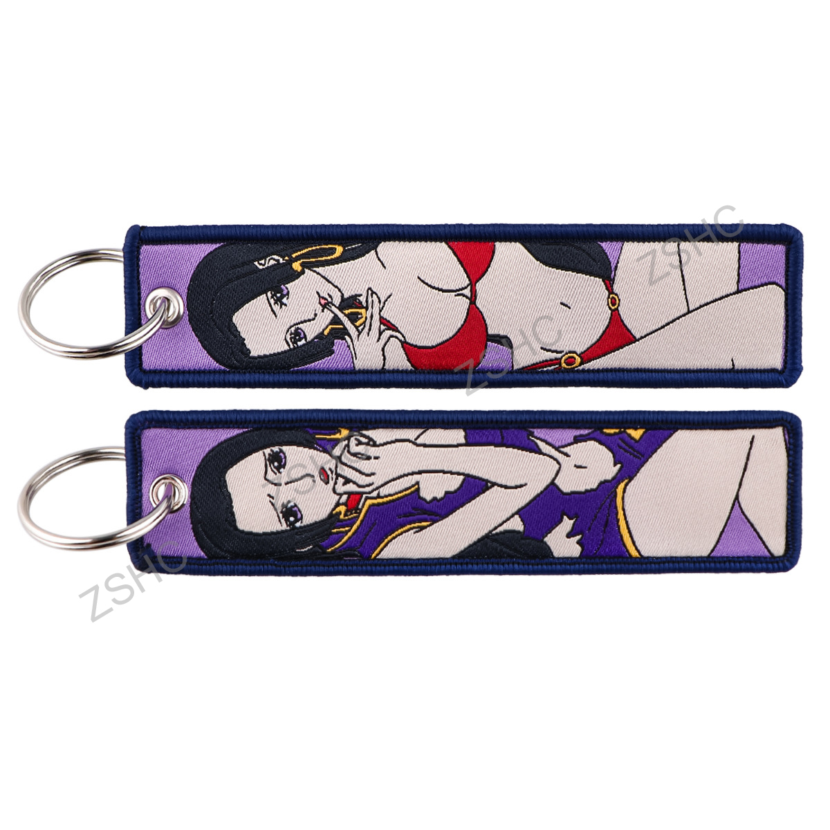 Custom Polyester Embroidery Keychain – Printed Fabric Key Strap Wholesale
