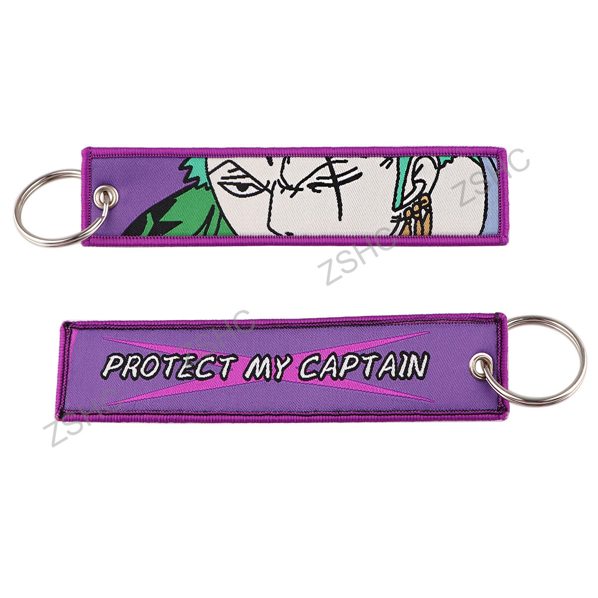 Custom Polyester Embroidery Keychain – Printed Fabric Key Strap Wholesale