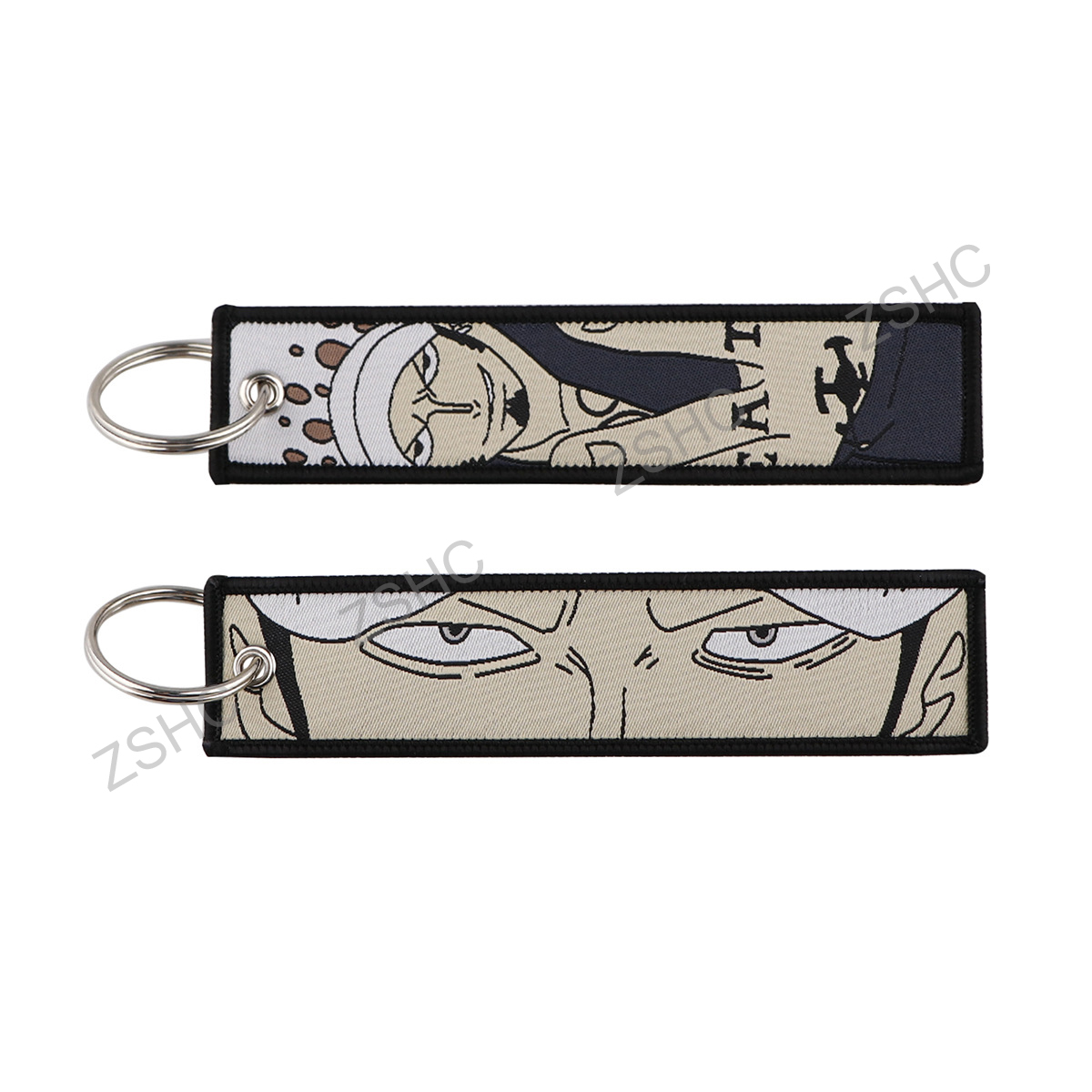 Custom Polyester Embroidery Keychain – Printed Fabric Key Strap Wholesale