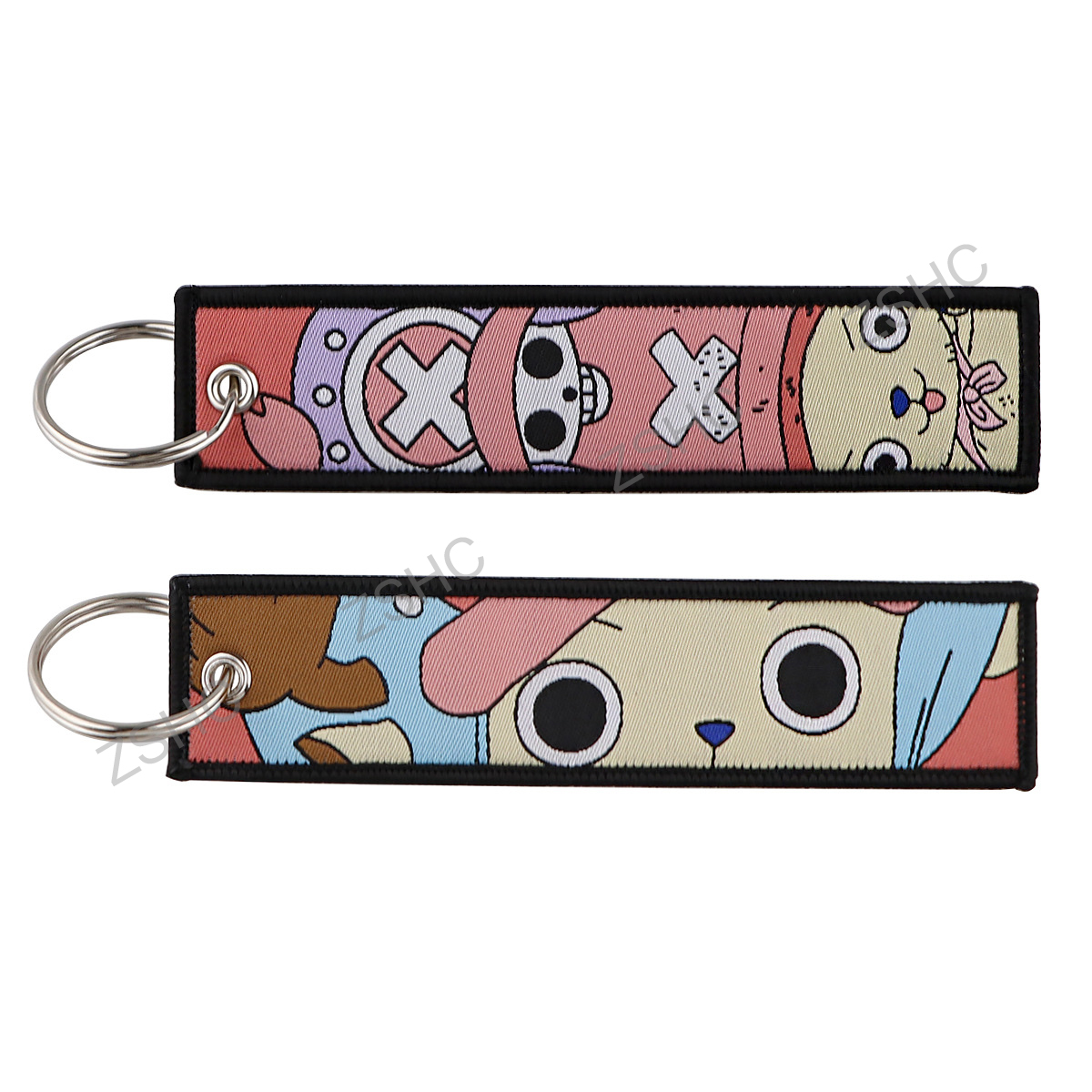 Custom Polyester Embroidery Keychain – Printed Fabric Key Strap Wholesale