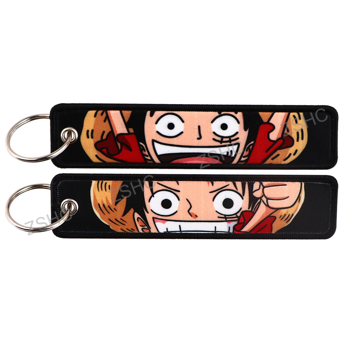 Custom Polyester Embroidery Keychain – Printed Fabric Key Strap Wholesale