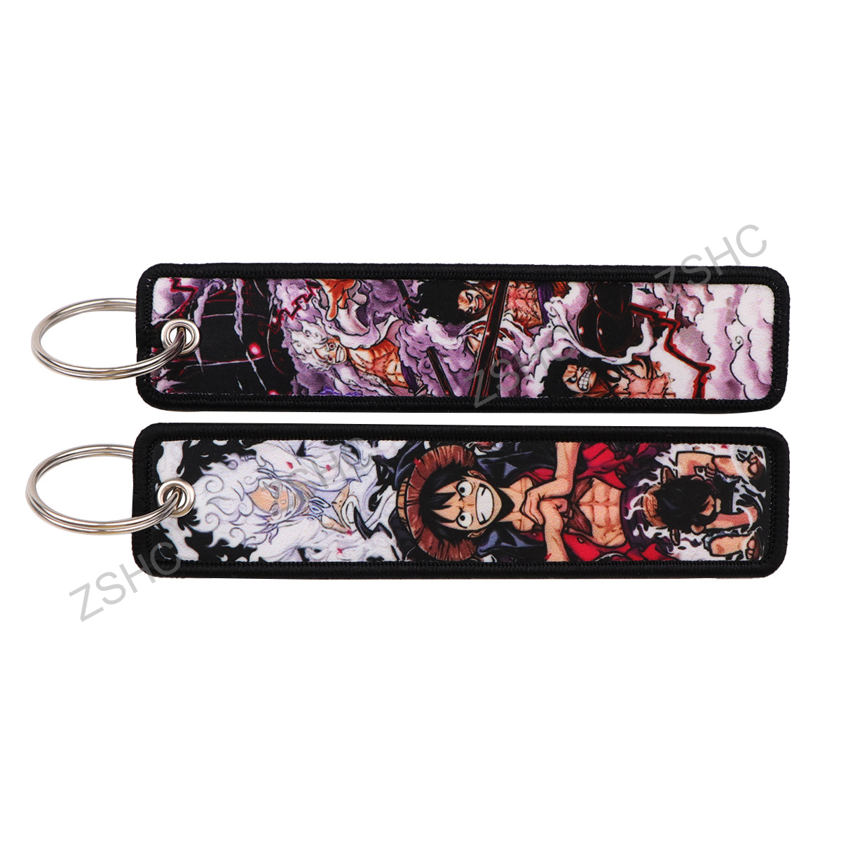 Custom Polyester Embroidery Keychain – Printed Fabric Key Strap Wholesale