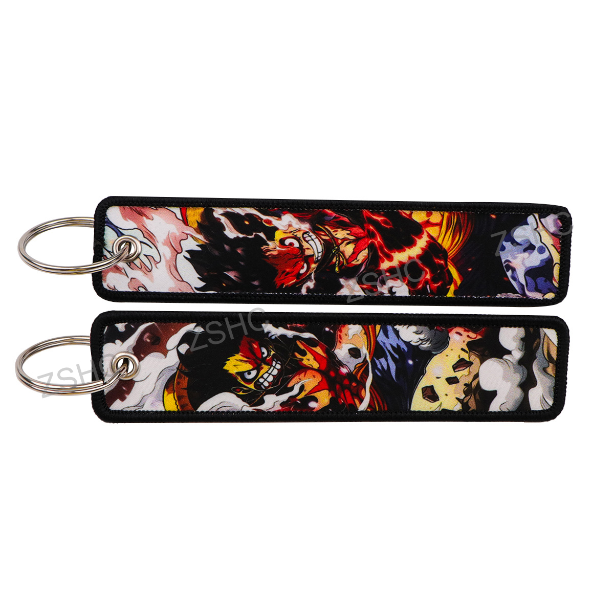 Custom Polyester Embroidery Keychain – Printed Fabric Key Strap Wholesale