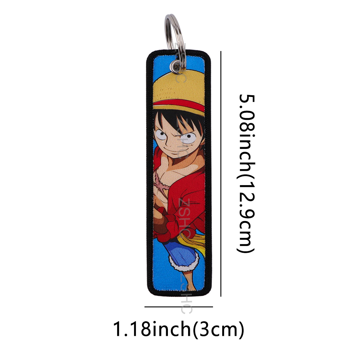 Custom Polyester Embroidery Keychain – Printed Fabric Key Strap Wholesale