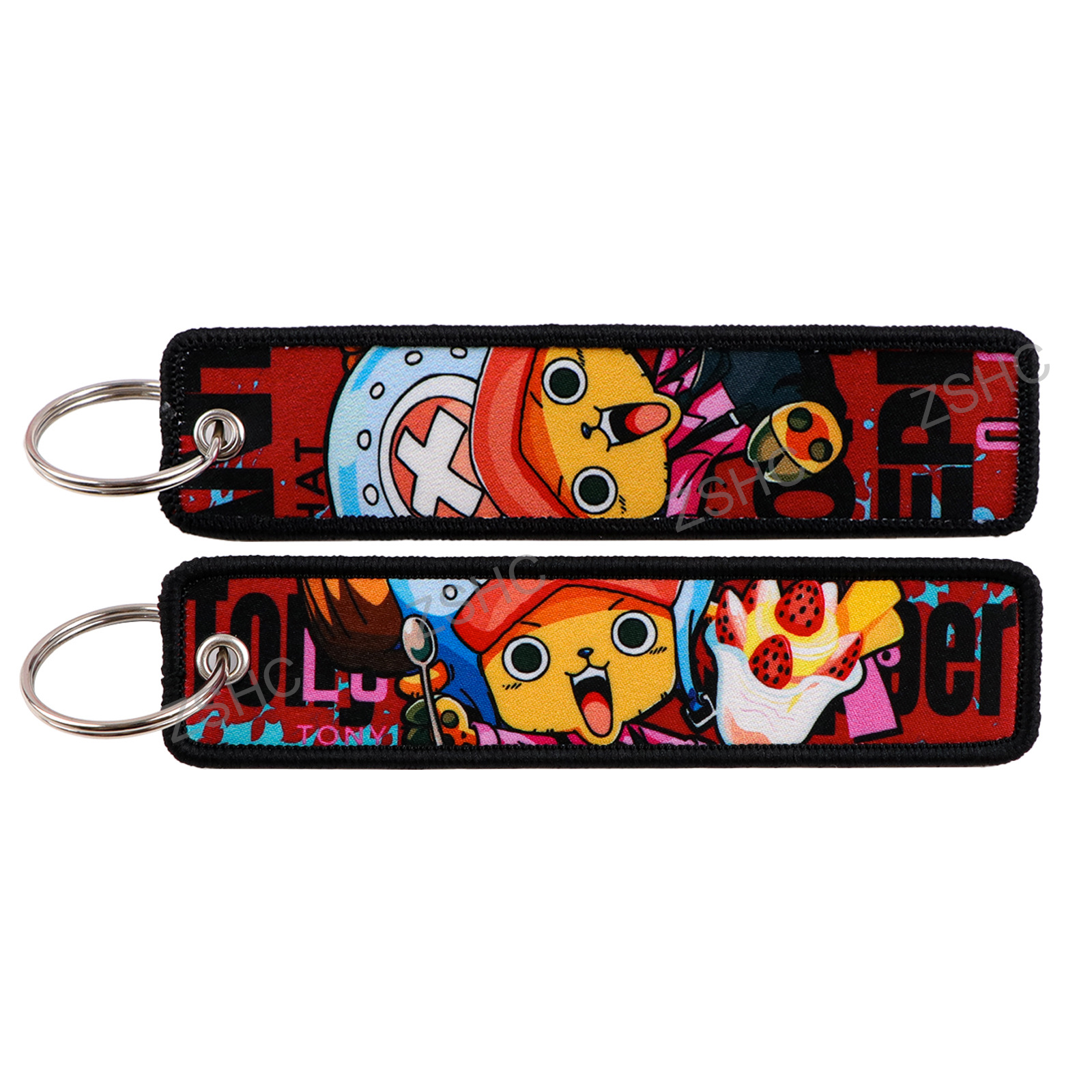 Custom Polyester Embroidery Keychain – Printed Fabric Key Strap Wholesale