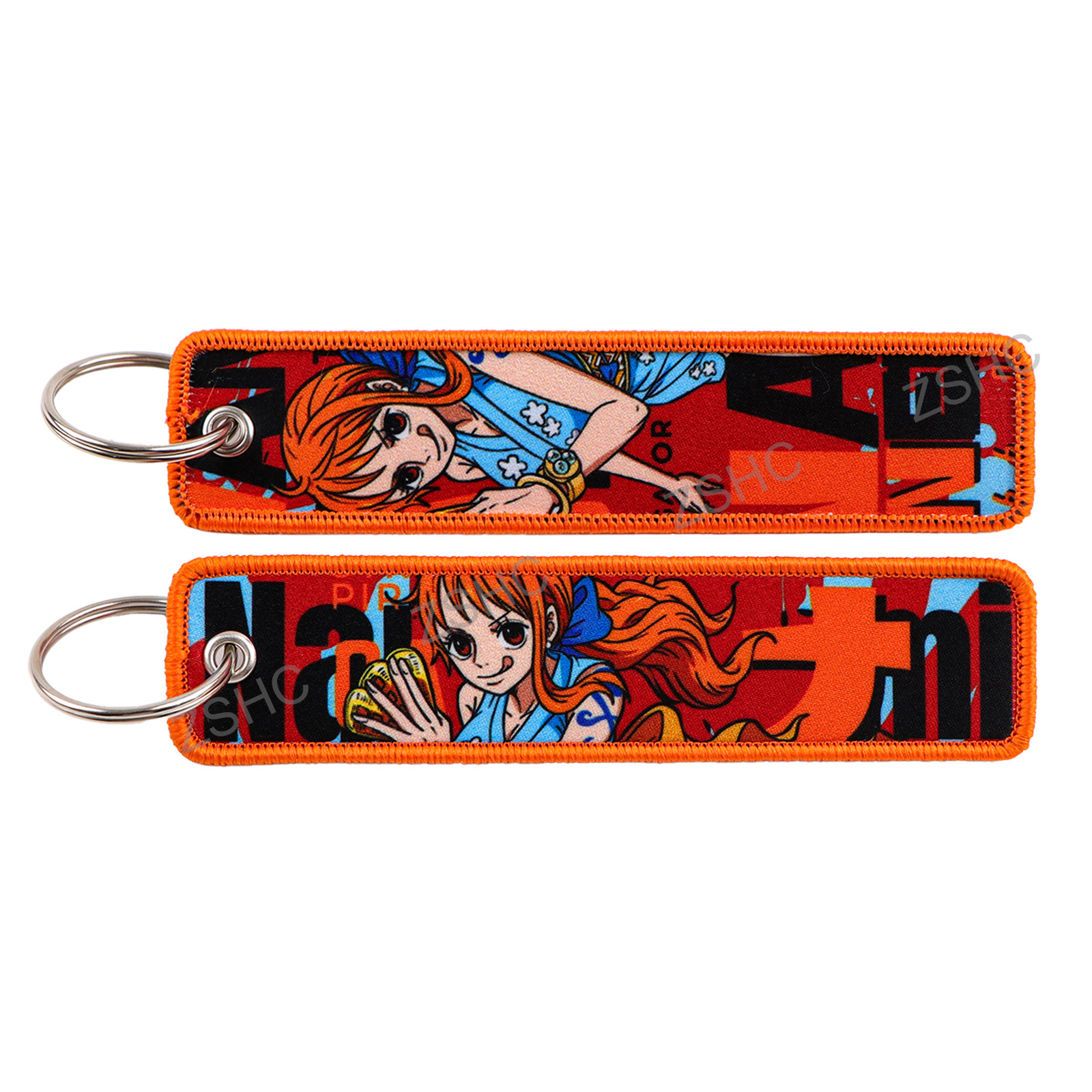 Custom Polyester Embroidery Keychain – Printed Fabric Key Strap Wholesale