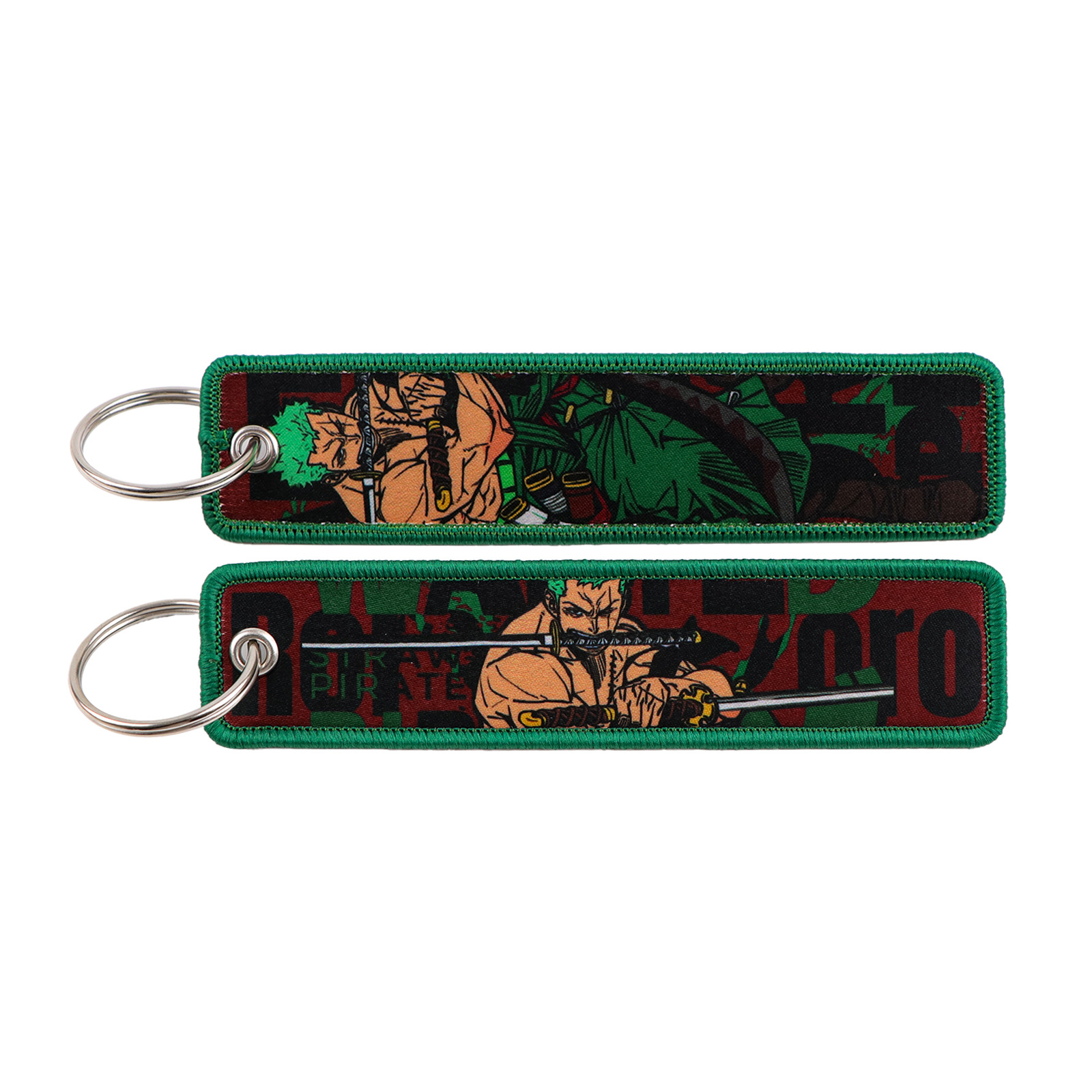 Custom Polyester Embroidery Keychain – Printed Fabric Key Strap Wholesale