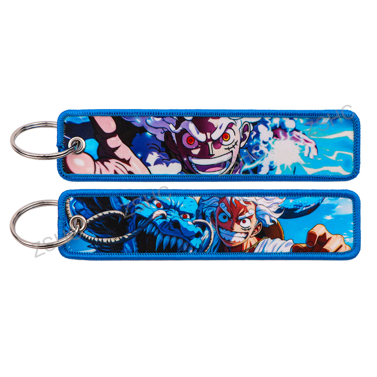 Custom Polyester Embroidery Keychain – Printed Fabric Key Strap Wholesale