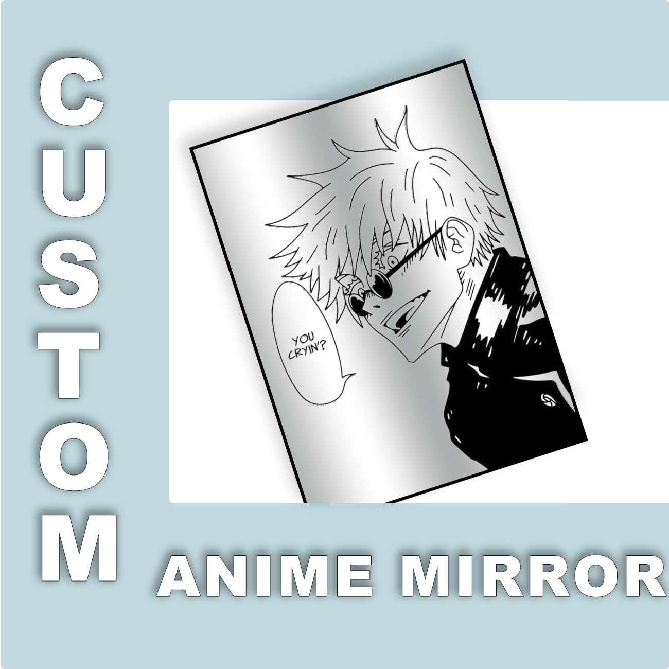Custom Mirror | Personalized Acrylic Anime & Pet Mirror Wall Decor