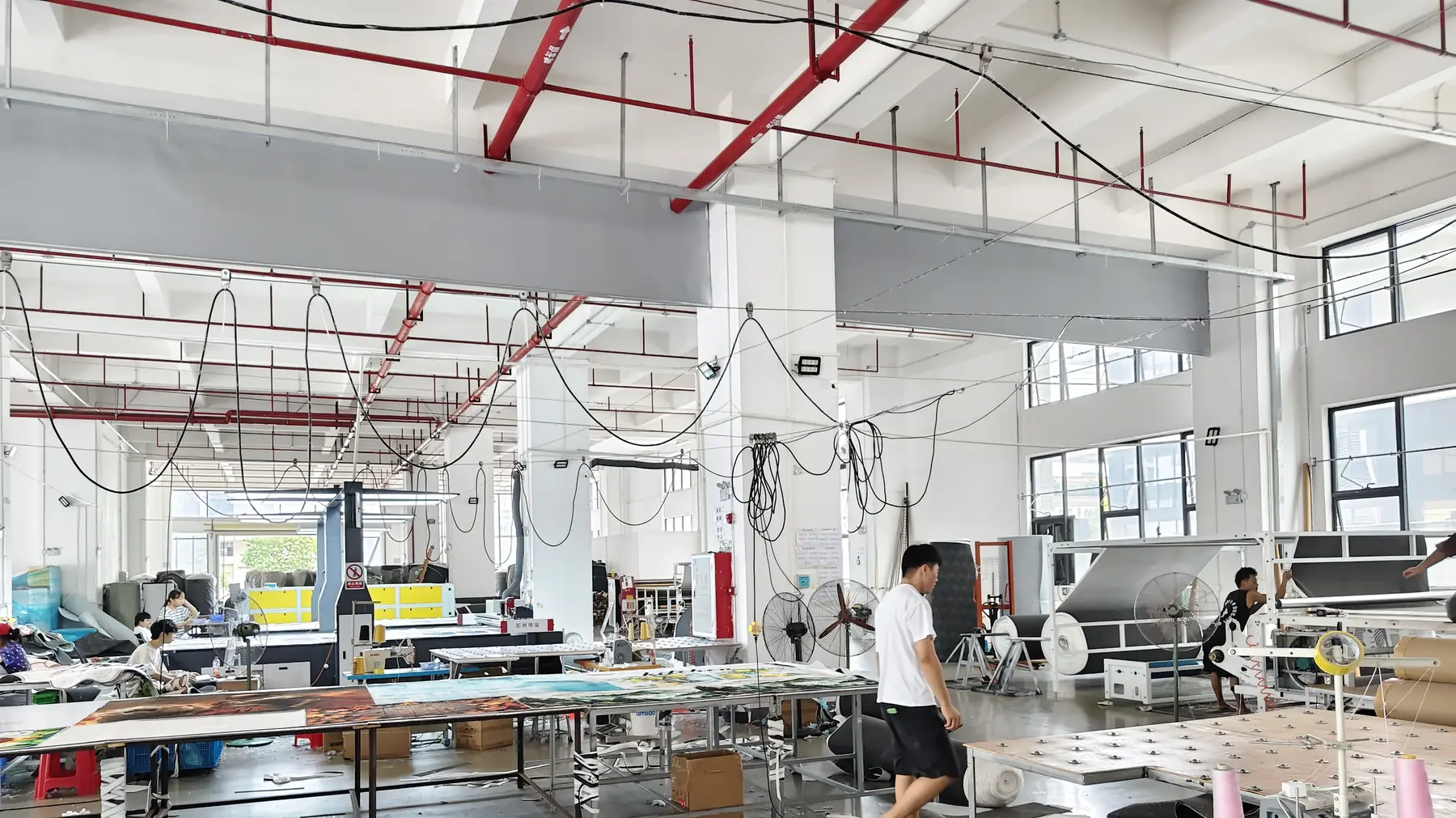 Custom product production and processing workspace