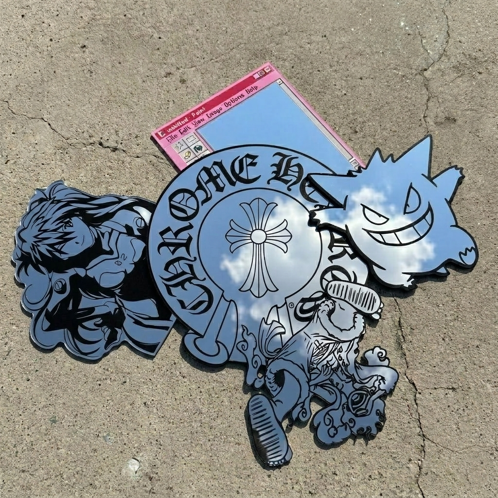 Custom Mirror | Personalized Acrylic Anime & Pet Mirror Wall Decor
