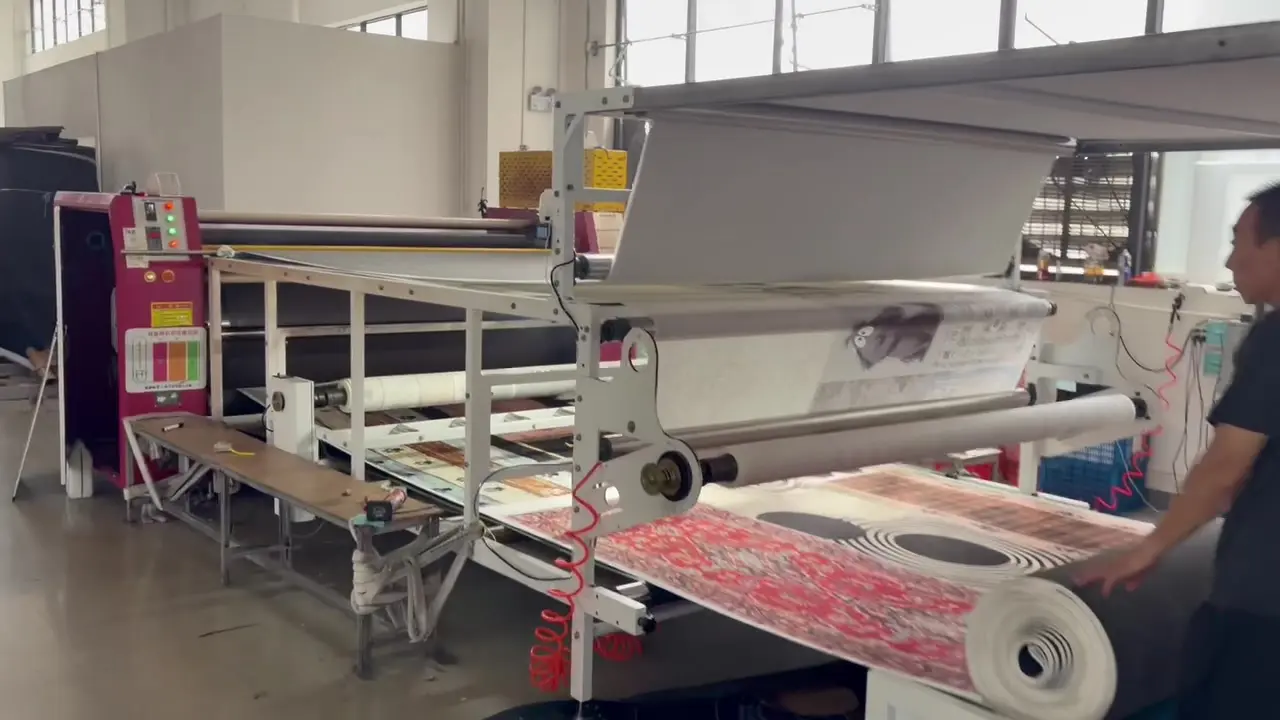 Custom printed rug production process