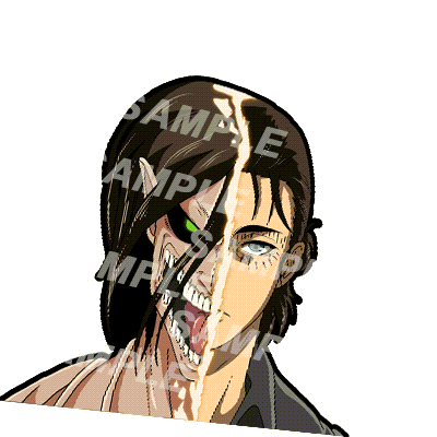 Attack on Titan Anime 3D Lenticular Stickers