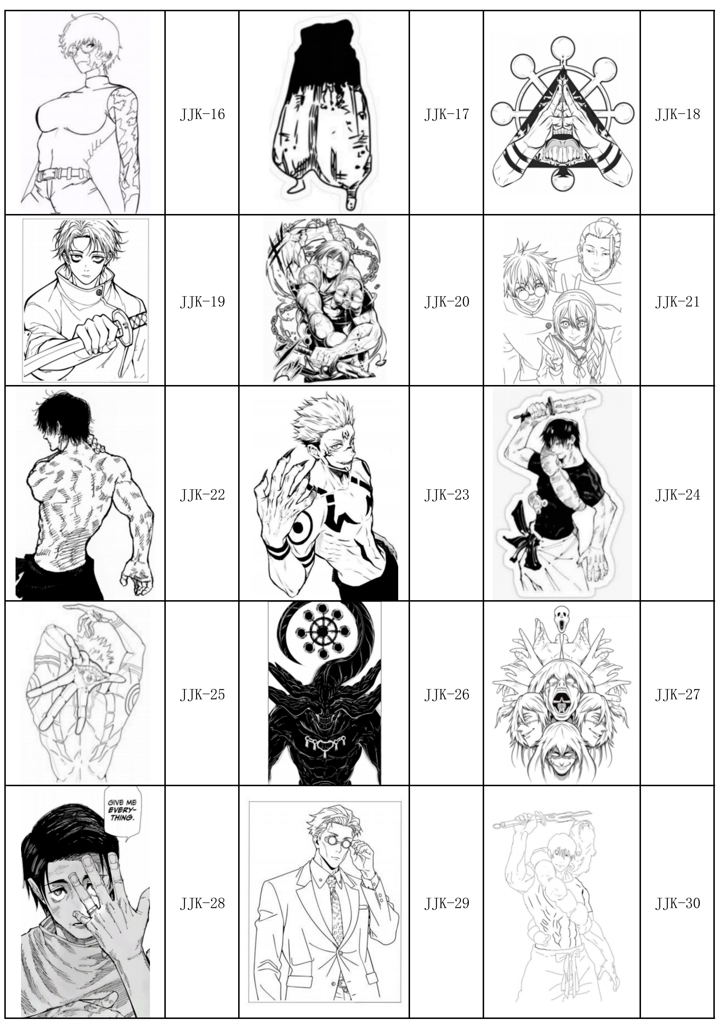Jujutsu Kaisen Acrylic Mirrors Wholesale | Custom Shape OEM