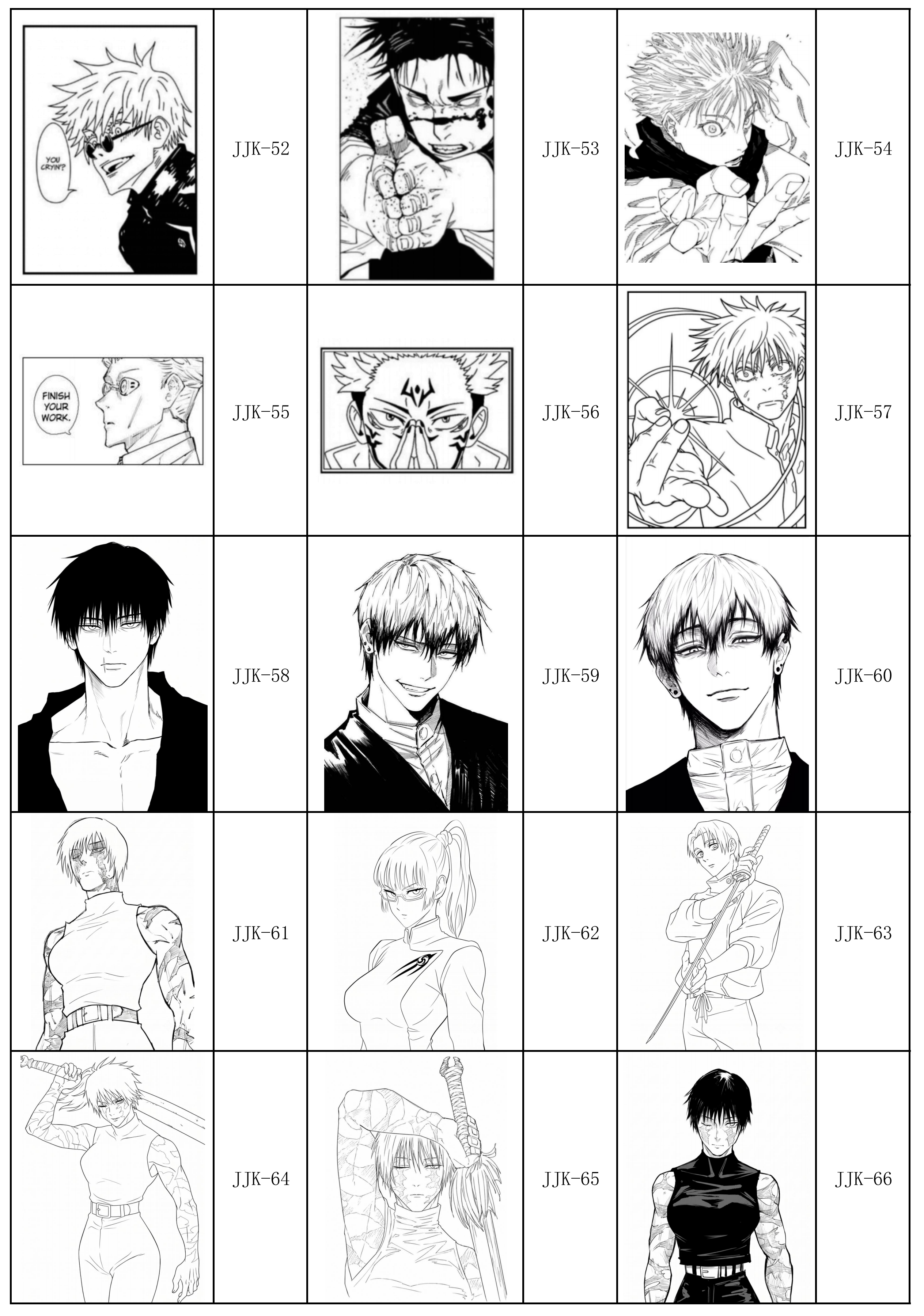 Jujutsu Kaisen Acrylic Mirrors Wholesale | Custom Shape OEM