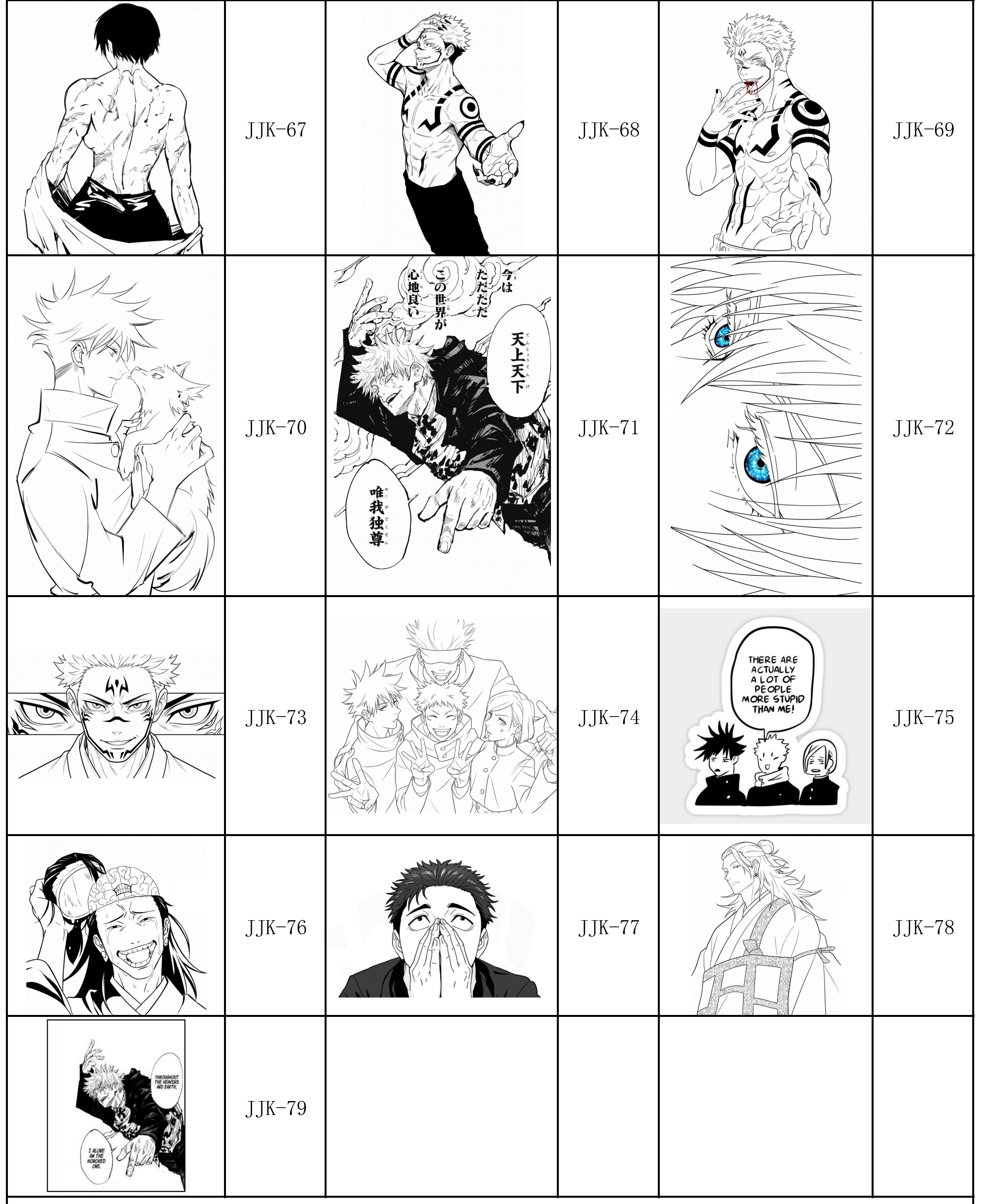 Jujutsu Kaisen Acrylic Mirrors Wholesale | Custom Shape OEM