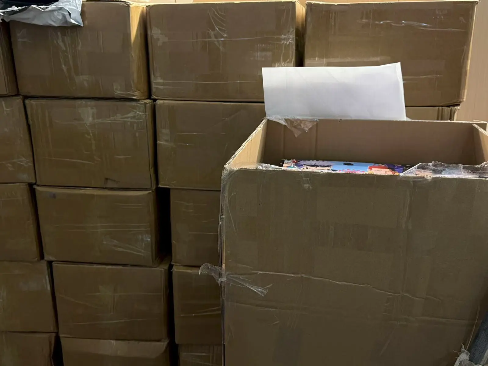 Custom products packed and prepared for direct fulfillment