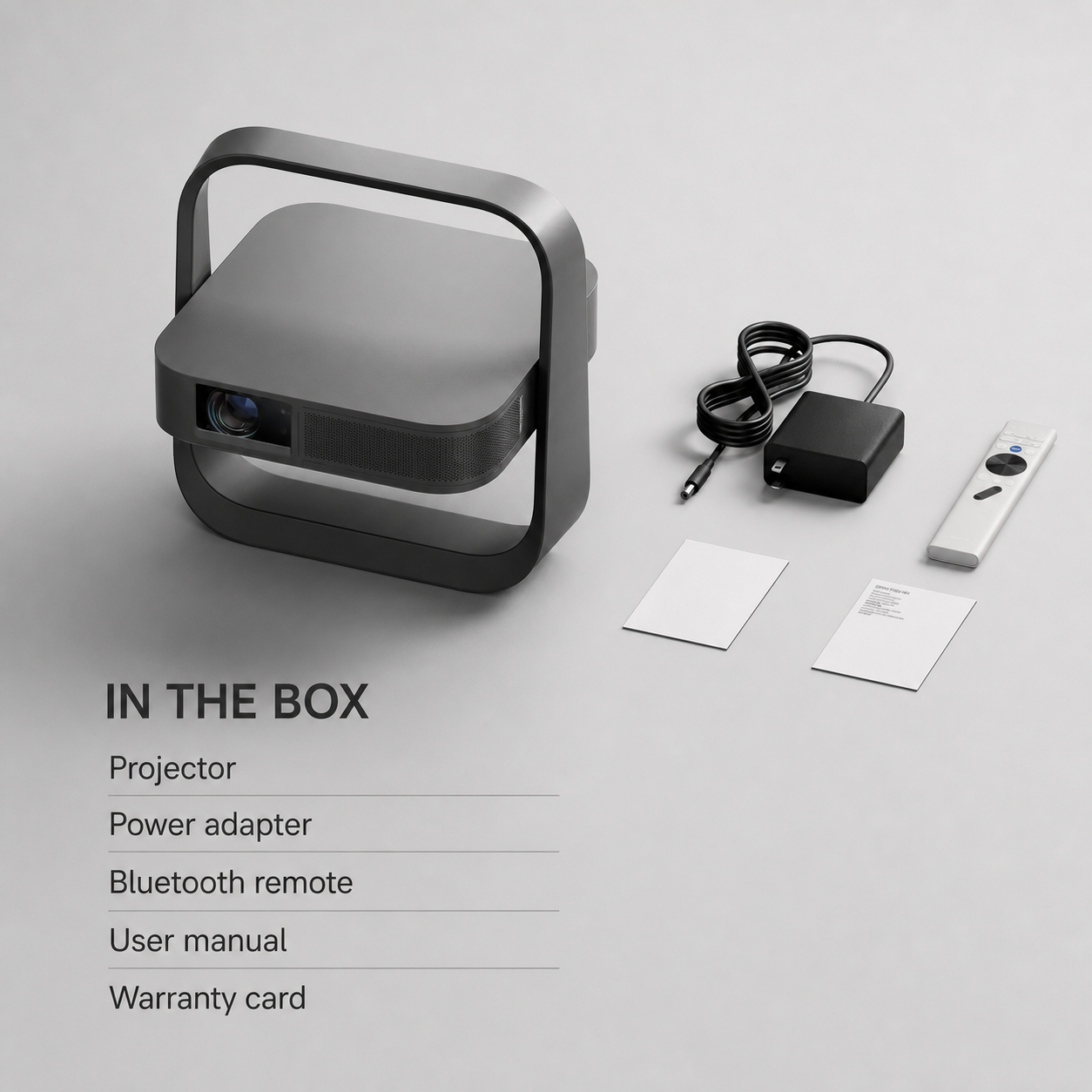 Complete projector package contents