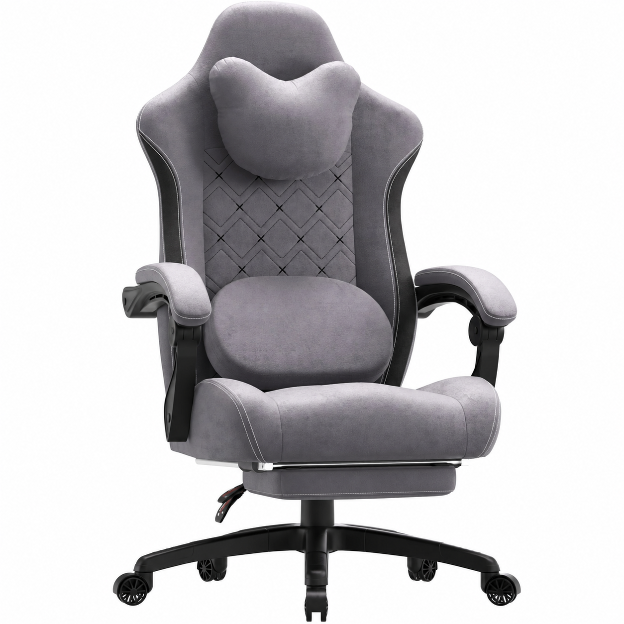 Grey heated massage gaming chair MB38 without branding