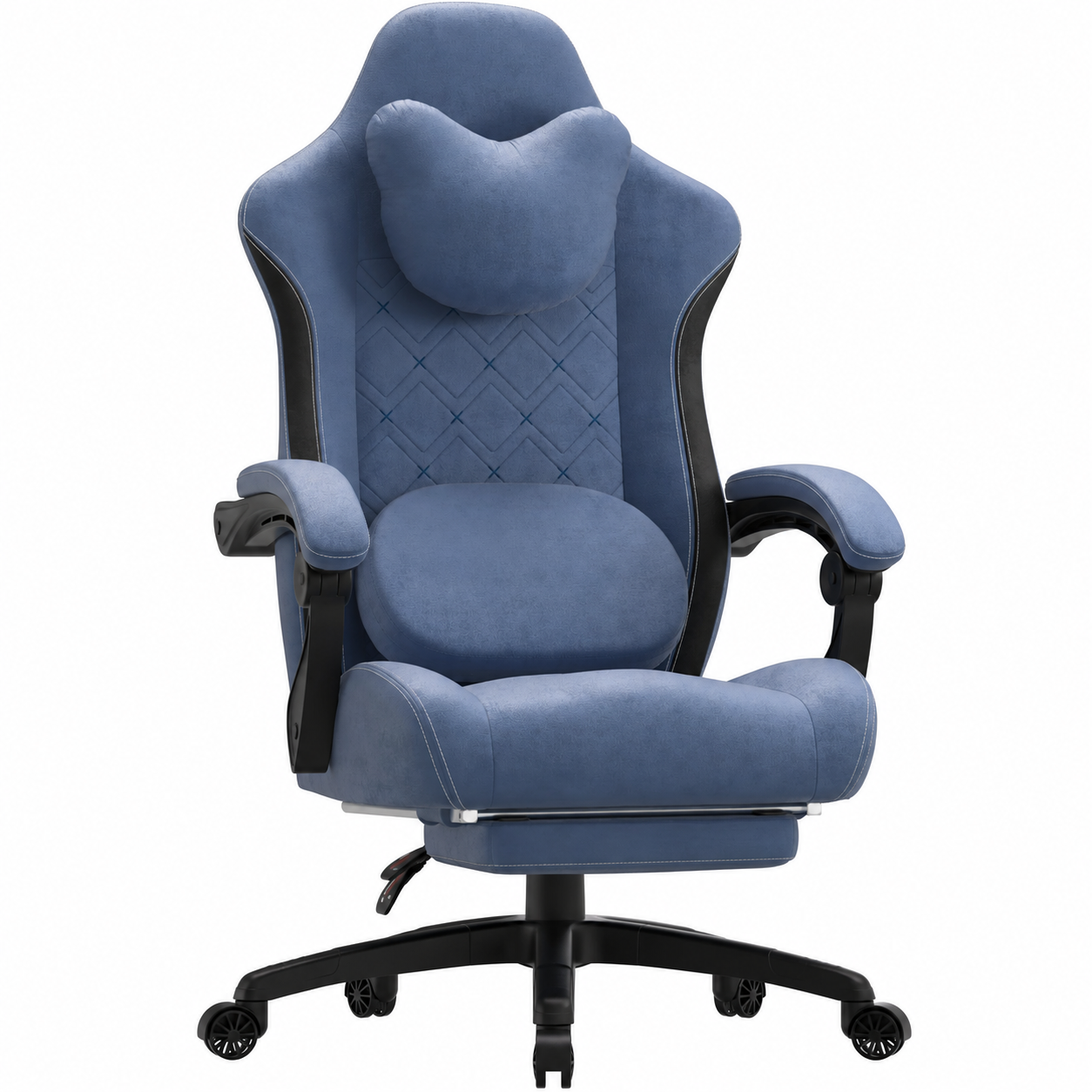 Blue heated massage gaming chair MB38 without branding