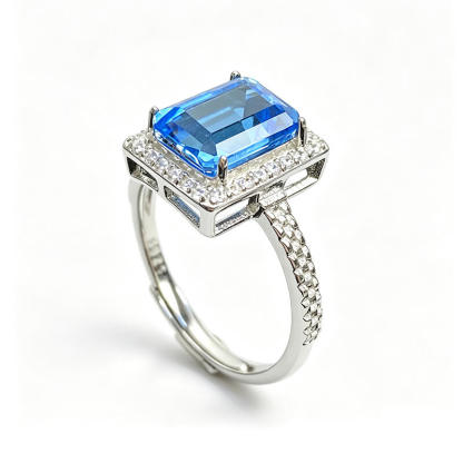 Emerald Cut Azure Duchess