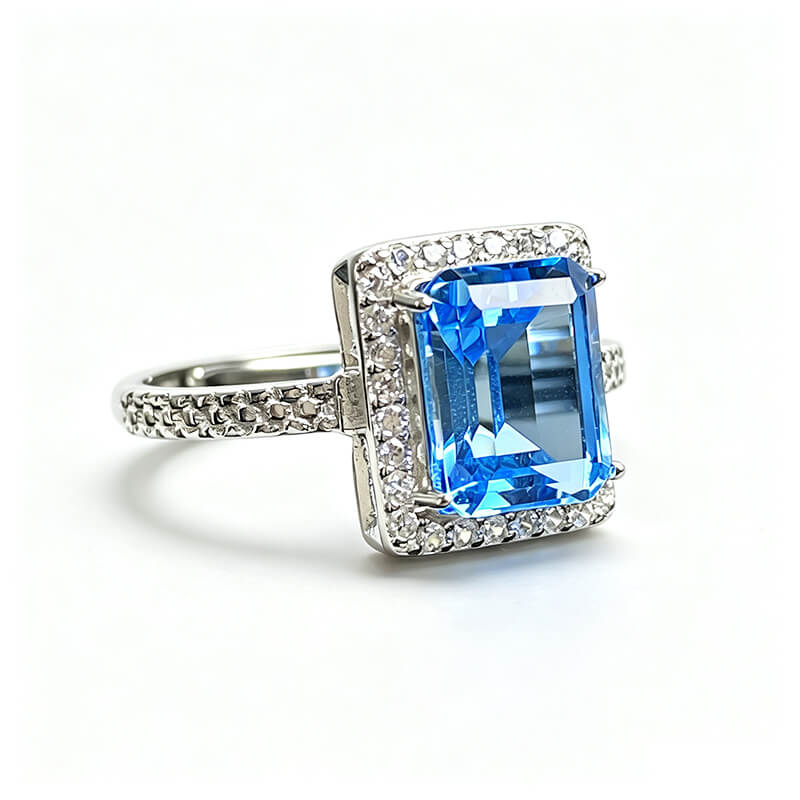 Emerald Cut Azure Duchess