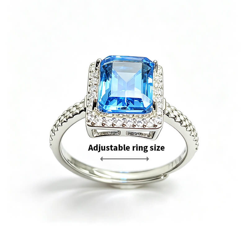 Emerald Cut Azure Duchess