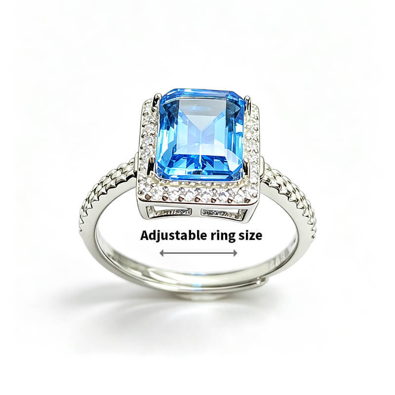Emerald Cut Azure Duchess