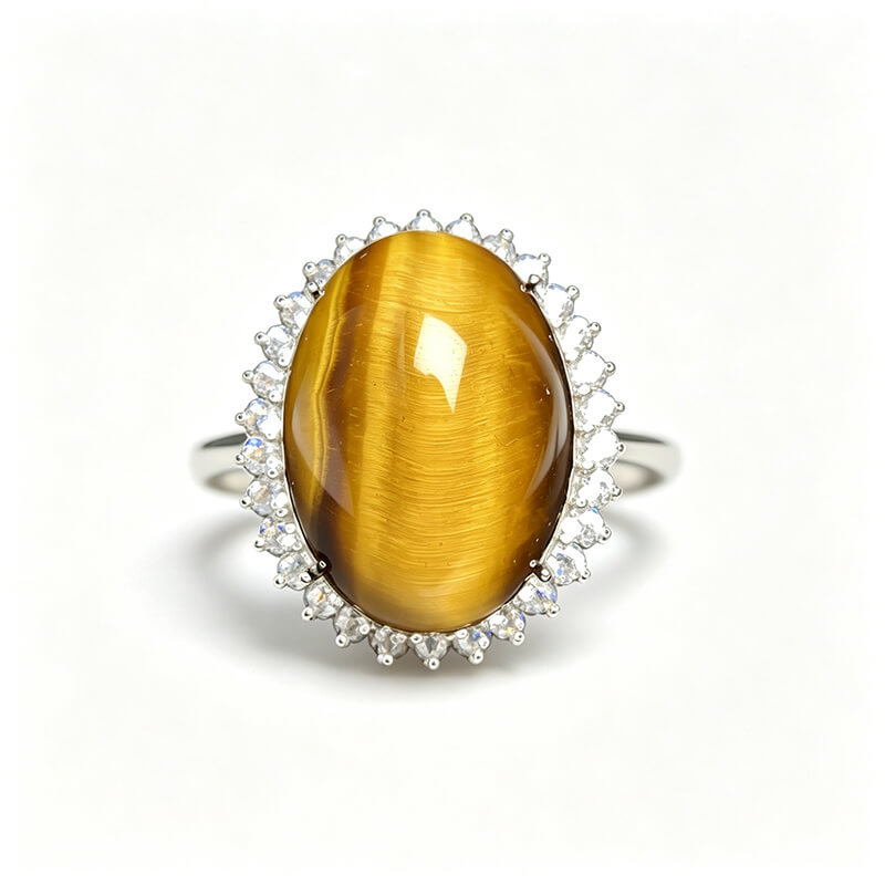Lionheart Tiger’s Eye Halo Ring