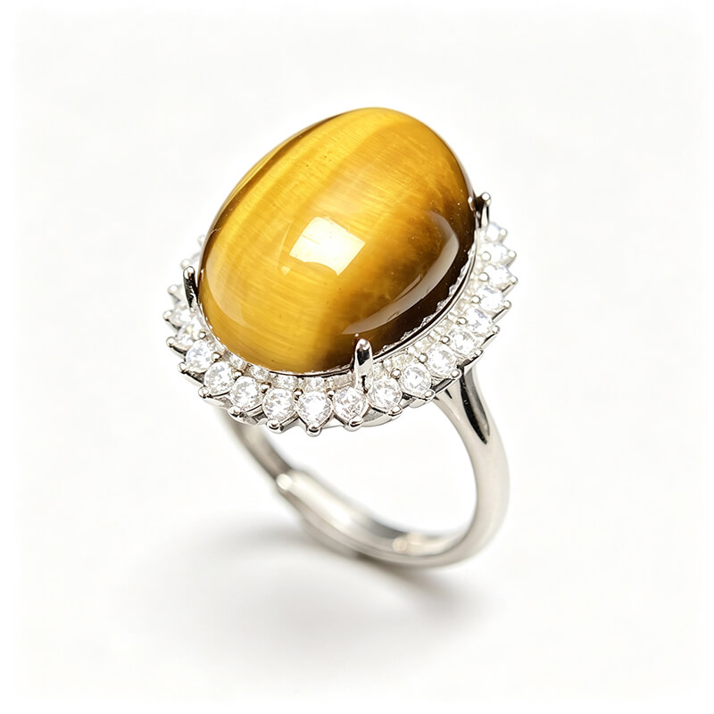 Lionheart Tiger’s Eye Halo Ring