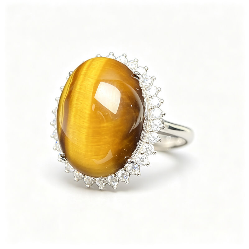 Lionheart Tiger’s Eye Halo Ring