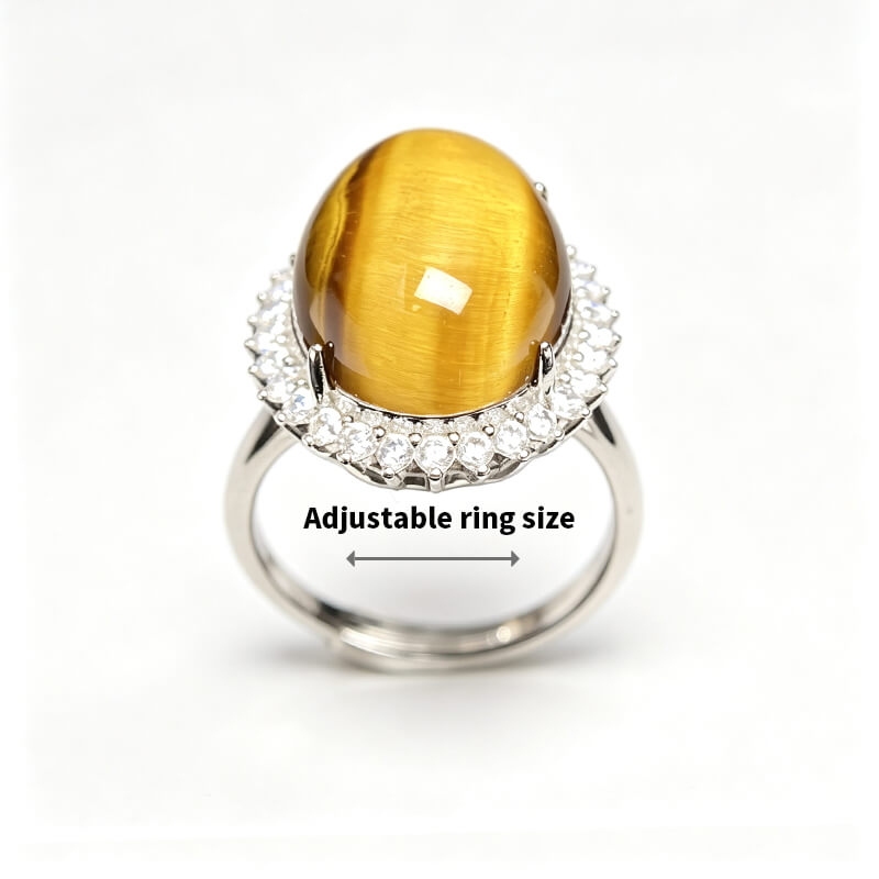Lionheart Tiger’s Eye Halo Ring