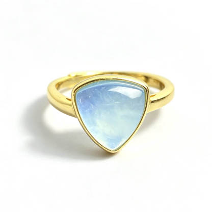 Marin Geometric Aquamarine Statement Ring