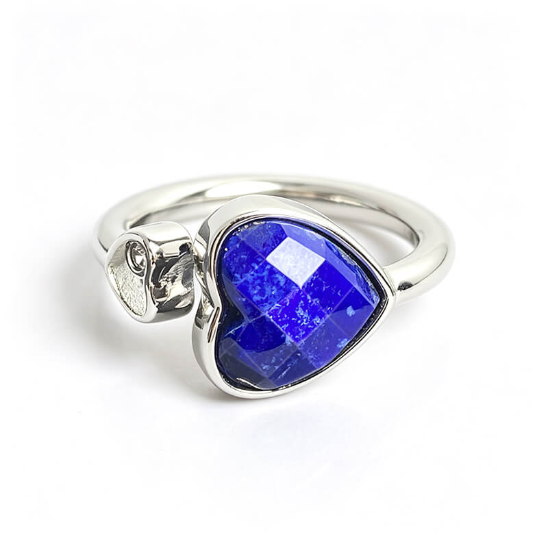 Zora Heart Lapis Lazuli Open Ring