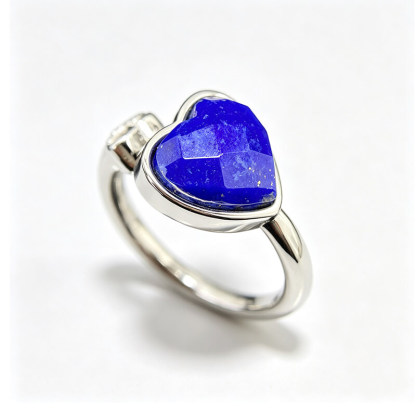 Zora Heart Lapis Lazuli Open Ring