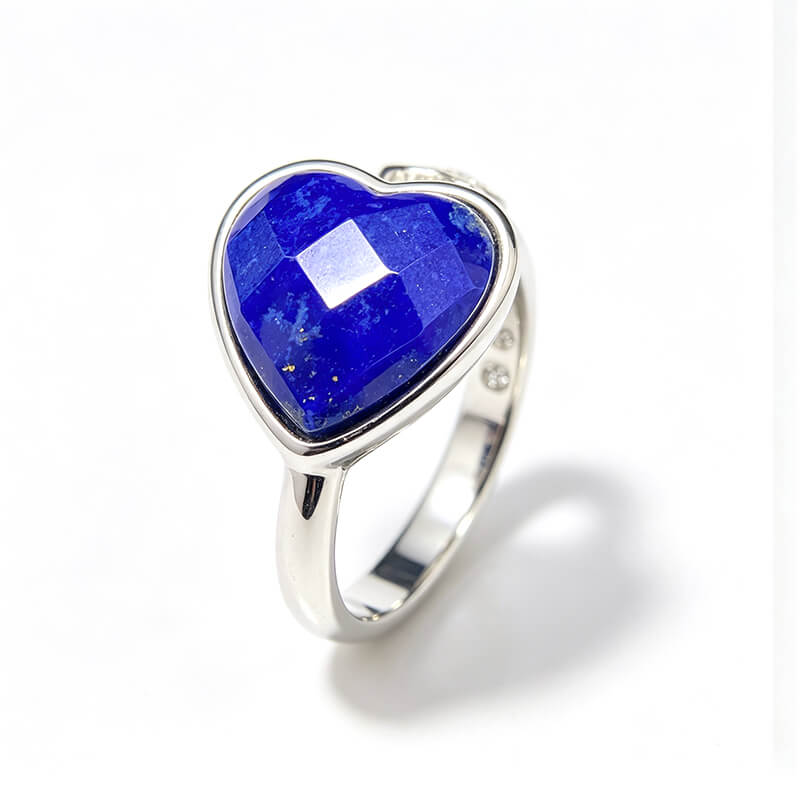 Zora Heart Lapis Lazuli Open Ring