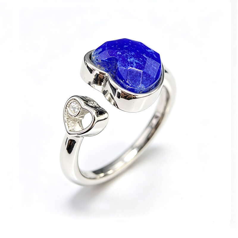 Zora Heart Lapis Lazuli Open Ring