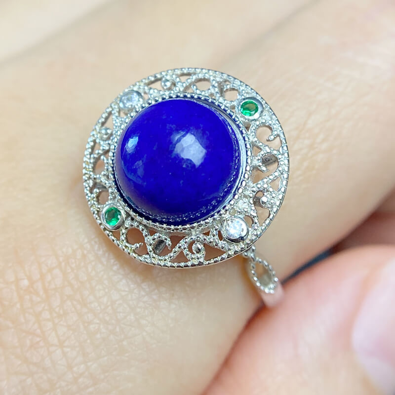 Ishtar Antique Lapis Lazuli Statement Ring