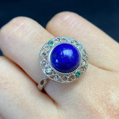 Ishtar Antique Lapis Lazuli Statement Ring