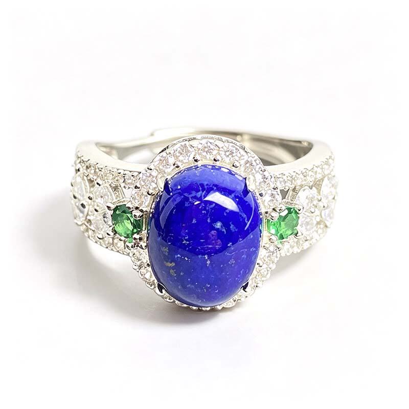 Seraphina Victorian Lapis Lazuli Silver Ring